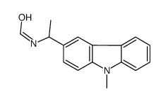N-[1-(9-methylcarbazol-3-yl)ethyl]formamide结构式