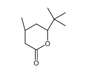 (4R,6S)-6-tert-butyl-4-methyloxan-2-one结构式