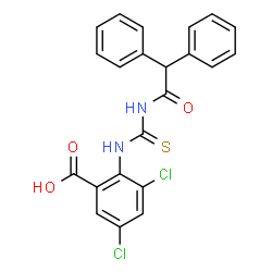 3,5-DICHLORO-2-[[[(DIPHENYLACETYL)AMINO]THIOXOMETHYL]AMINO]-BENZOIC ACID picture