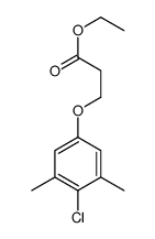 Ethyl 3-(4-chloro-3,5-dimethylphenoxy)propanoate结构式