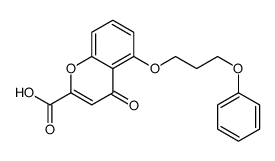 4-oxo-5-(3-phenoxypropoxy)chromene-2-carboxylic acid Structure