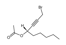 1-bromo-4(S)-acetyloxy-2-nonyne Structure