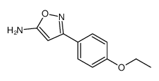 3-(4-ETHOXY-PHENYL)-ISOXAZOL-5-YLAMINE structure