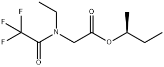 [Ethyl(trifluoroacetyl)amino]acetic acid (S)-1-methylpropyl ester structure