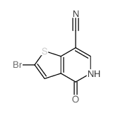 2-broMo-4-oxo-4,5-dihydrothieno[3,2-c]pyridine-7-carbonitrile structure
