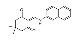 5,5-Dimethyl-2-(naphthalen-2-ylaminomethylene)-cyclohexane-1,3-dione Structure