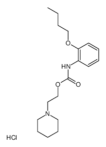 (2-Butoxy-phenyl)-carbamic acid 2-piperidin-1-yl-ethyl ester; hydrochloride Structure