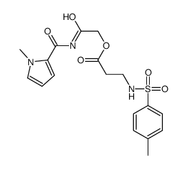 [2-[(1-methylpyrrole-2-carbonyl)amino]-2-oxoethyl] 3-[(4-methylphenyl)sulfonylamino]propanoate Structure