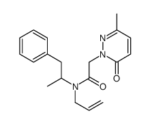 N-Allyl-N-(α-methylphenethyl)-3-methyl-6-oxo-1(6H)-pyridazineacetamide Structure