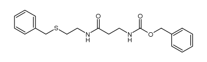 N-benzyloxycarbonyl-β-alanine-(2-benzylsulfanyl-ethylamide) Structure