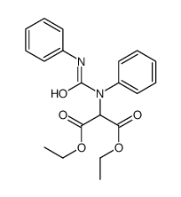 diethyl 2-[N-(phenylcarbamoyl)anilino]propanedioate结构式