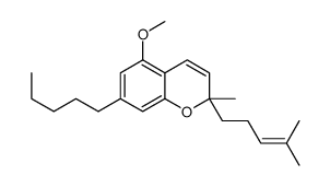 5-methoxy-2-methyl-2-(4-methylpent-3-enyl)-7-pentylchromene结构式