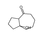 8a-hydroxy-1,2,3,3a,5,6,7,8-octahydroazulen-4-one结构式