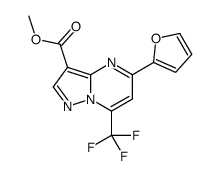 methyl 5-(furan-2-yl)-7-(trifluoromethyl)pyrazolo[1,5-a]pyrimidine-3-carboxylate Structure