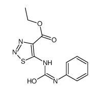 ethyl 5-(phenylcarbamoylamino)thiadiazole-4-carboxylate结构式