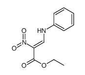 ethyl 3-anilino-2-nitroprop-2-enoate结构式