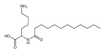 N-(十二酰基)-L-赖氨酸结构式