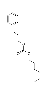 Hexyl[3-(p-iodophenyl)propyl] =carbonate Structure