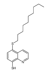 5-decylsulfanylquinoline-8-thiol结构式