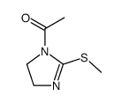 1H-Imidazole, 1-acetyl-4,5-dihydro-2-(methylthio)- (9CI) structure