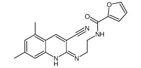 2-Furancarboxamide,N-[2-[(3-cyano-5,7-dimethyl-2-quinolinyl)amino]ethyl]-(9CI)结构式