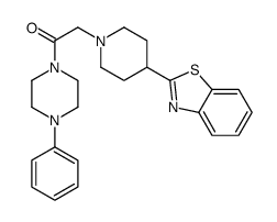 Piperazine, 1-[[4-(2-benzothiazolyl)-1-piperidinyl]acetyl]-4-phenyl- (9CI)结构式