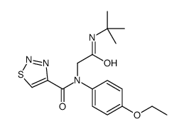 1,2,3-Thiadiazole-4-carboxamide,N-[2-[(1,1-dimethylethyl)amino]-2-oxoethyl]-N-(4-ethoxyphenyl)-(9CI)结构式