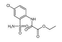 ethyl 2-(4-chloro-2-sulfamoylanilino)-2-oxoacetate Structure