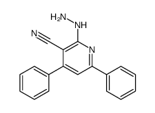 2-hydrazinyl-4,6-diphenylpyridine-3-carbonitrile Structure