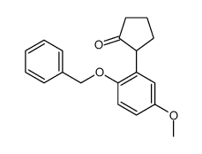 2-(5-methoxy-2-phenylmethoxyphenyl)cyclopentan-1-one结构式