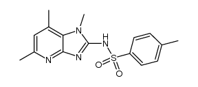 4-methyl-N-(1,5,7-trimethyl-1H-imidazo[4,5-b]pyridin-2-yl)benzenesulfonamide Structure