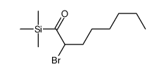 2-bromo-1-trimethylsilyloctan-1-one Structure