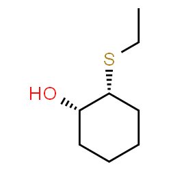 Cyclohexanol, 2-(ethylthio)-, (1R,2S)-rel- (9CI) structure