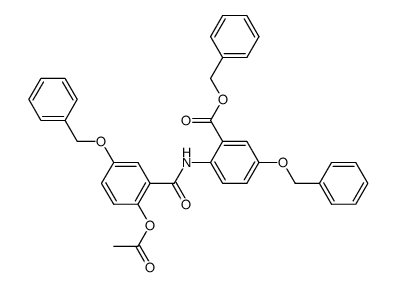 2-Acetoxy-2'-benzyloxycarbonyl-4',5-dibenzyloxybenzanilide Structure