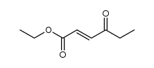 ethyl E-4-oxo-2-hexenoate结构式