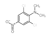 2,6-dichloro-N,N-dimethyl-4-nitro-aniline structure