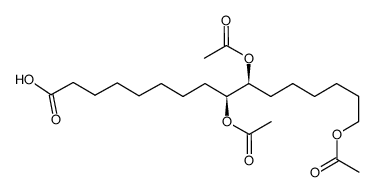 threo-9,10,16-triacetoxyhexadecanoic acid Structure