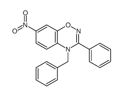 4-benzyl-7-nitro-3-phenyl-1,2,4-benzoxadiazine Structure