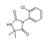 2-(2-chlorophenyl)-4,4-dimethyl-1-oxo-1,2,5-thiadiazolidin-3-one结构式