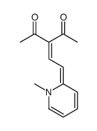 3-[2-(1-methylpyridin-2-ylidene)ethylidene]pentane-2,4-dione结构式