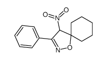 4-nitro-3-phenyl-1-oxa-2-azaspiro[4.5]dec-2-ene结构式