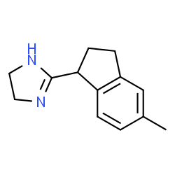 1H-Imidazole,2-(2,3-dihydro-5-methyl-1H-inden-1-yl)-4,5-dihydro-(9CI) Structure