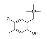 (5-chloro-2-hydroxy-4-methylphenyl)methyl-trimethylazanium Structure