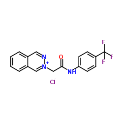 2-(2-Oxo-2-{[4-(trifluoromethyl)phenyl]amino}ethyl)phthalazin-2-ium chloride结构式