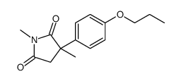 1,3-dimethyl-3-(4-propoxyphenyl)pyrrolidine-2,5-dione结构式