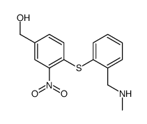 [4-[2-(methylaminomethyl)phenyl]sulfanyl-3-nitrophenyl]methanol Structure