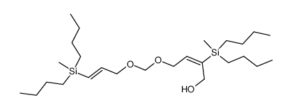 1-Hydroxy-2-(dibutyl-methylsilyl)-4-<3-(dibutyl-methylsilyl)-allyloxymethoxy>-buten-(2)结构式