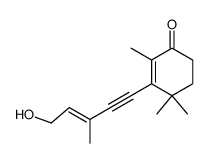 5-(2,6,6-trimethyl-3-oxocyclohexen-1-yl)-3-methyl-2-trans-penten-4-yn-1-ol Structure