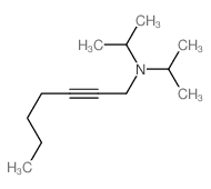 2-Heptyn-1-amine,N,N-bis(1-methylethyl)- Structure