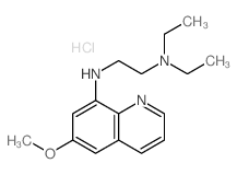 N,N-diethyl-N-(6-methoxyquinolin-8-yl)ethane-1,2-diamine结构式